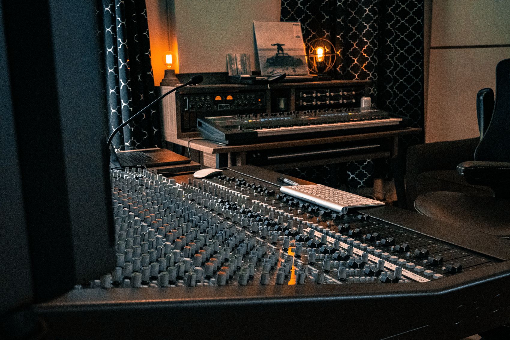 The mix position at Sound House Studios