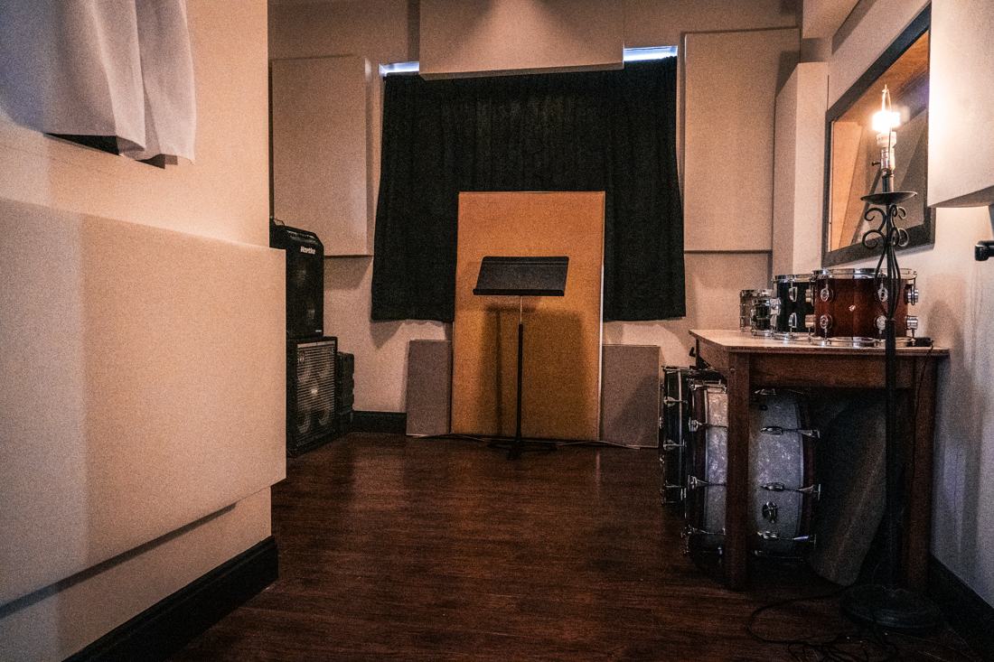 Isolation booth at Sound House Studios