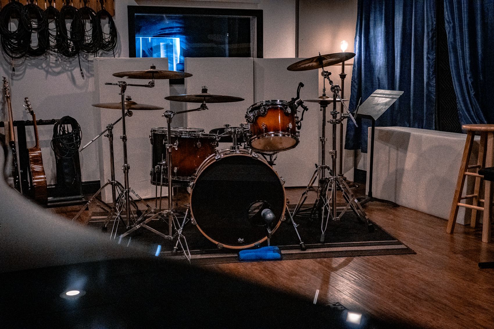 The live tracking room at Sound House Studios